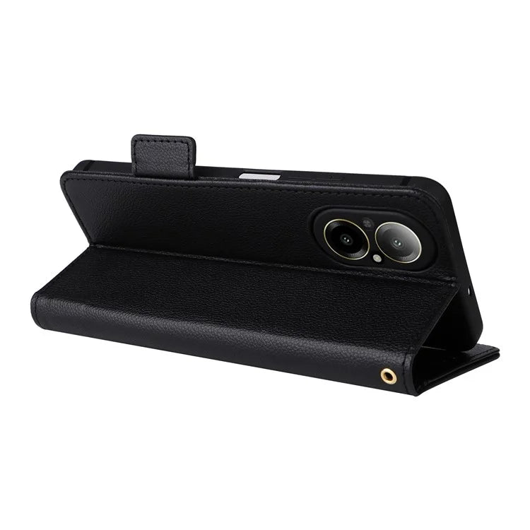 For Realme C67 4G Wallet Phone Case PU Leather Magnetic Clasp Cover