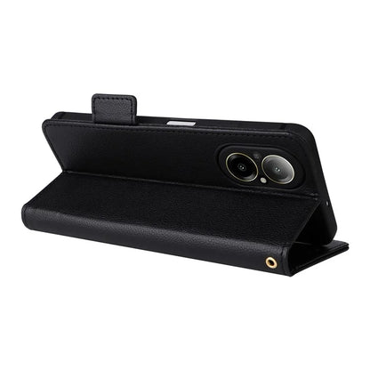 For Realme C67 4G Wallet Phone Case PU Leather Magnetic Clasp Cover