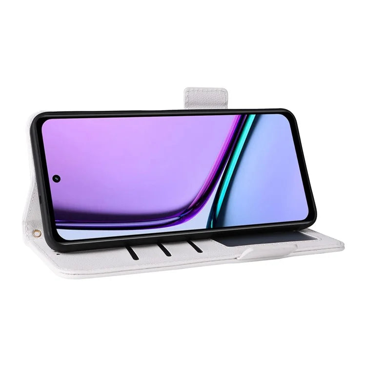 For Realme C67 4G Wallet Phone Case PU Leather Magnetic Clasp Cover