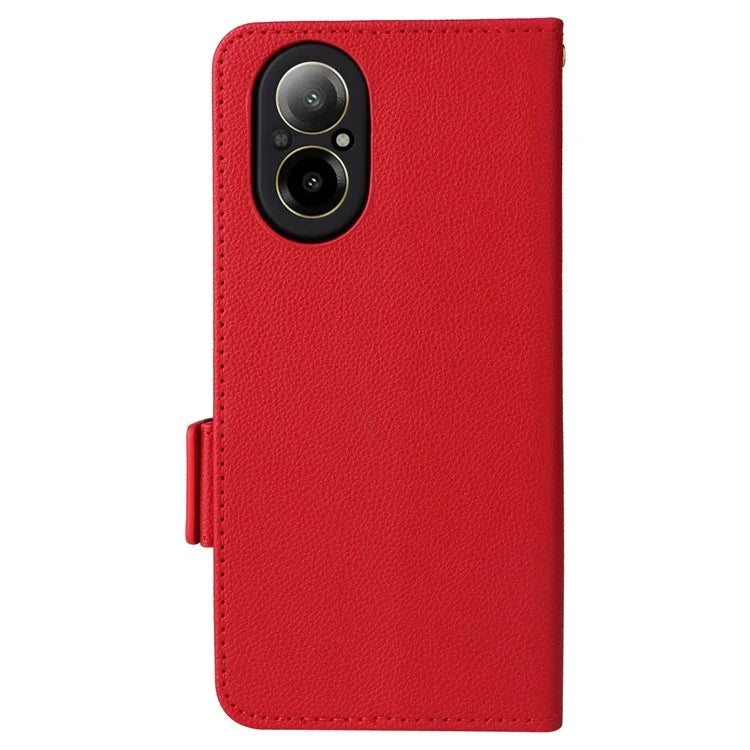 For Realme C67 4G Wallet Phone Case PU Leather Magnetic Clasp Cover