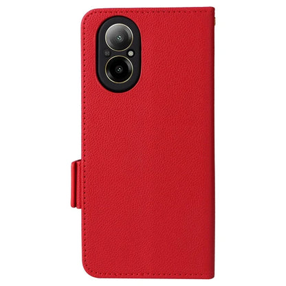 For Realme C67 4G Wallet Phone Case PU Leather Magnetic Clasp Cover