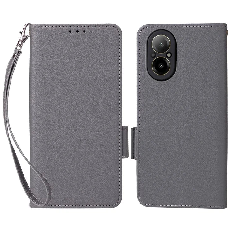 For Realme C67 4G Wallet Phone Case PU Leather Magnetic Clasp Cover