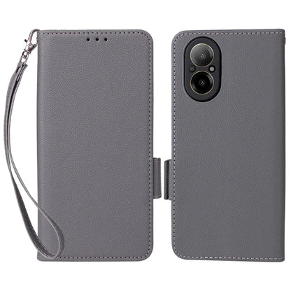 For Realme C67 4G Wallet Phone Case PU Leather Magnetic Clasp Cover