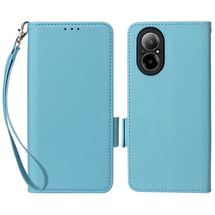 For Realme C67 4G Wallet Phone Case PU Leather Magnetic Clasp Cover