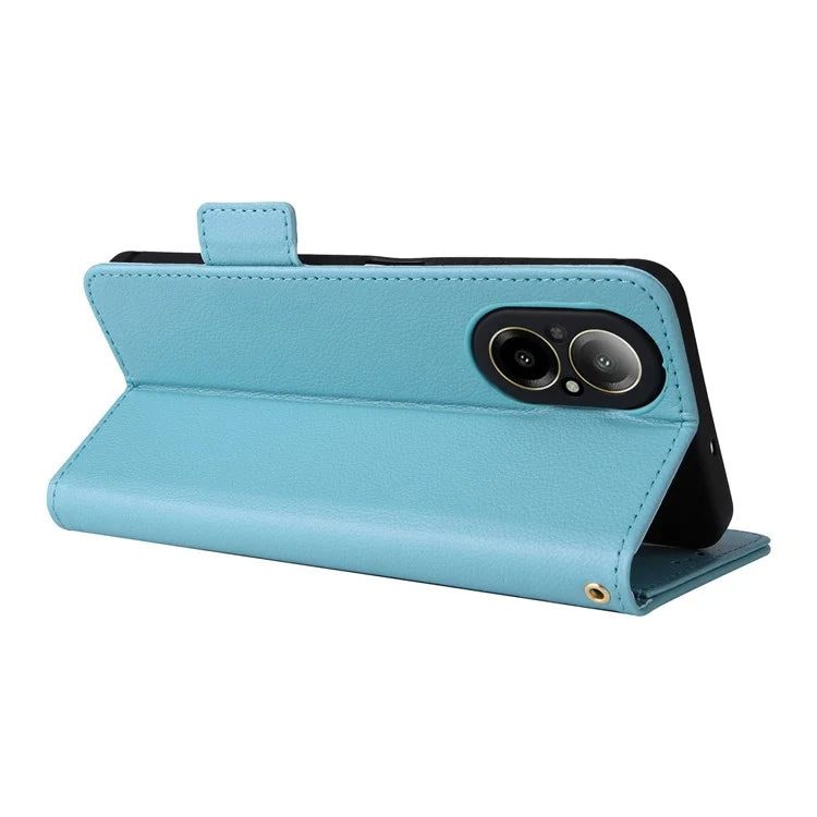 For Realme C67 4G Wallet Phone Case PU Leather Magnetic Clasp Cover
