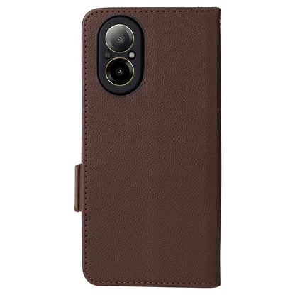 For Realme C67 4G Wallet Phone Case PU Leather Magnetic Clasp Cover