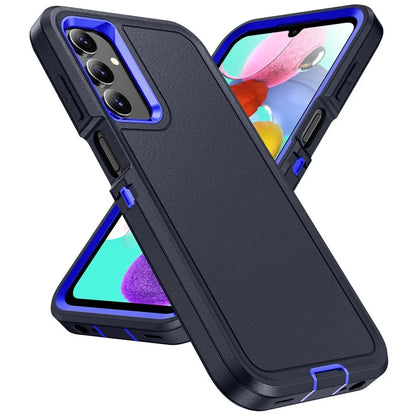 For Samsung Galaxy A15 4G Shockproof Case PC+TPU+PC Phone Back Cover+Sapphire