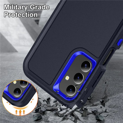 For Samsung Galaxy A15 4G Shockproof Case PC+TPU+PC Phone Back Cover+Sapphire