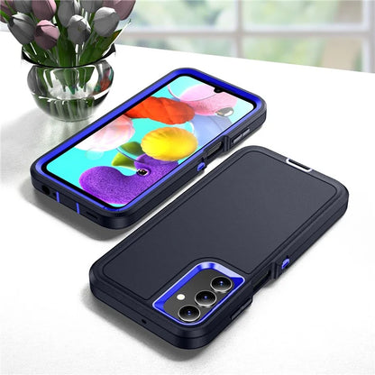 For Samsung Galaxy A15 4G Shockproof Case PC+TPU+PC Phone Back Cover+Sapphire