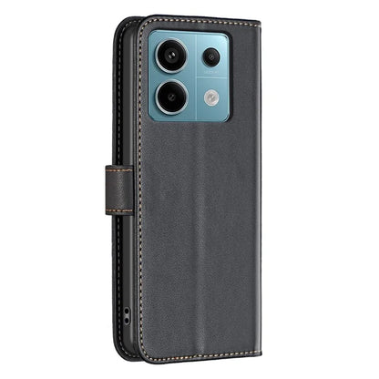 BINFEN COLOR BF17 For Xiaomi Redmi Note 13 Pro 4G / Poco M6 Pro 4G Case Stand Function PU Leather Phone Cover