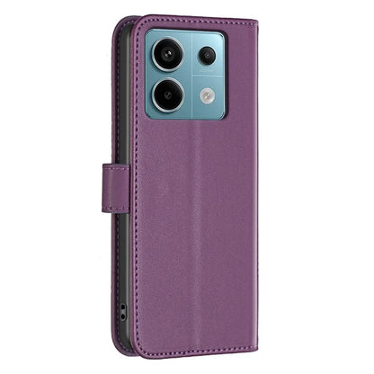 BINFEN COLOR BF17 For Xiaomi Redmi Note 13 Pro 4G / Poco M6 Pro 4G Case Stand Function PU Leather Phone Cover