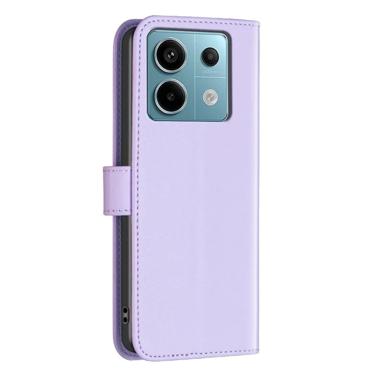 BINFEN COLOR BF17 For Xiaomi Redmi Note 13 Pro 4G / Poco M6 Pro 4G Case Stand Function PU Leather Phone Cover