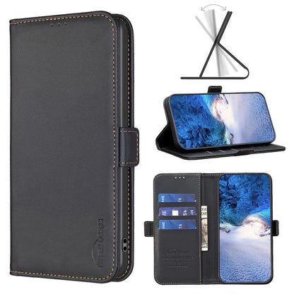 BINFEN COLOR BF31 For Xiaomi Redmi Note 13 Pro 4G / Poco M6 Pro 4G Case PU Leather Folio Phone Cover Wallet