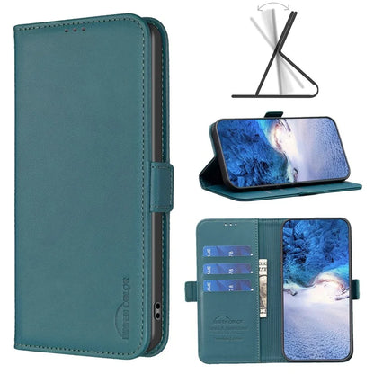 BINFEN COLOR BF31 For Xiaomi Redmi Note 13 Pro 4G / Poco M6 Pro 4G Case PU Leather Folio Phone Cover Wallet