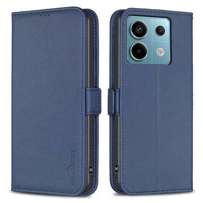 BINFEN COLOR BF31 For Xiaomi Redmi Note 13 Pro 4G / Poco M6 Pro 4G Case PU Leather Folio Phone Cover Wallet
