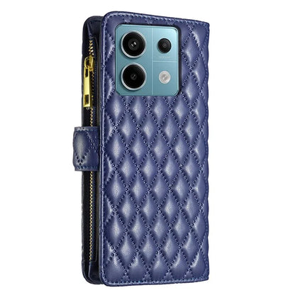 BINFEN COLOR BF Style-15 For Xiaomi Redmi Note 13 Pro 4G / Poco M6 Pro 4G Phone Case Zipper Pocket Leather Cover