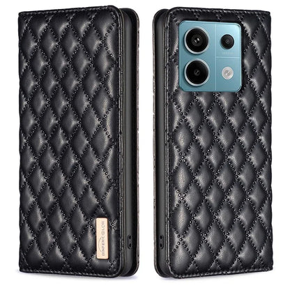 BINFEN COLOR BF Style-16 For Xiaomi Redmi Note 13 Pro 4G / Poco M6 Pro 4G Case Hidden Magnetic Closure Folio Leather Cover