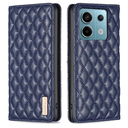 BINFEN COLOR BF Style-16 For Xiaomi Redmi Note 13 Pro 4G / Poco M6 Pro 4G Case Hidden Magnetic Closure Folio Leather Cover