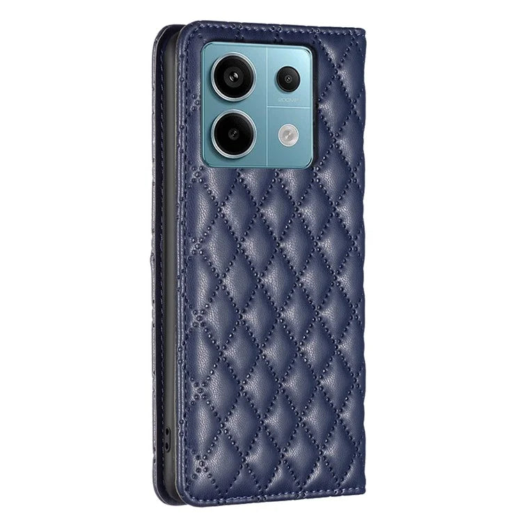 BINFEN COLOR BF Style-16 For Xiaomi Redmi Note 13 Pro 4G / Poco M6 Pro 4G Case Hidden Magnetic Closure Folio Leather Cover