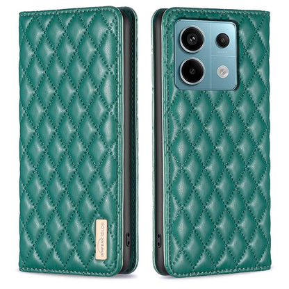 BINFEN COLOR BF Style-16 For Xiaomi Redmi Note 13 Pro 4G / Poco M6 Pro 4G Case Hidden Magnetic Closure Folio Leather Cover