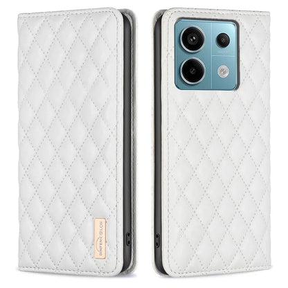 BINFEN COLOR BF Style-16 For Xiaomi Redmi Note 13 Pro 4G / Poco M6 Pro 4G Case Hidden Magnetic Closure Folio Leather Cover