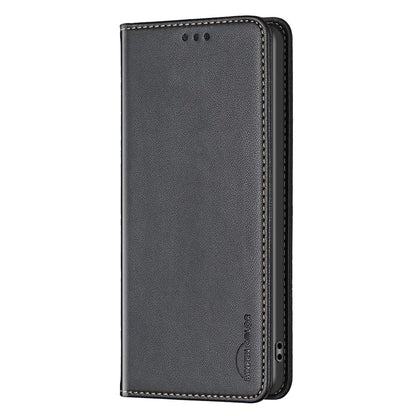 BINFEN COLOR BF18 For Xiaomi Redmi Note 13 Pro 4G / Poco M6 Pro 4G Leather Case with Card Holder Magnetic Auto-absorbed