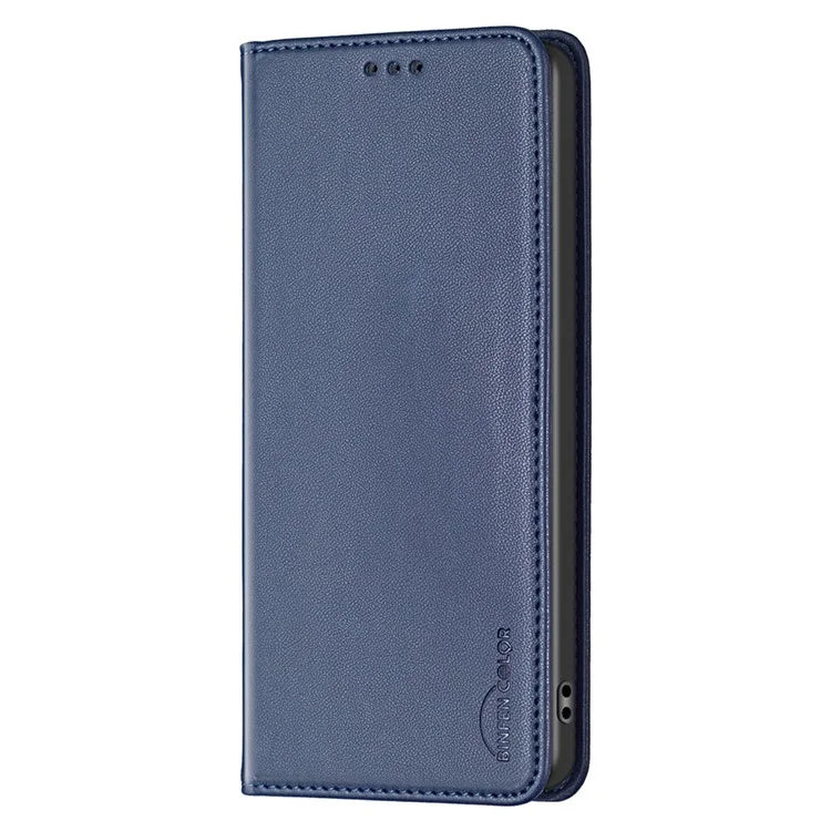 BINFEN COLOR BF18 For Xiaomi Redmi Note 13 Pro 4G / Poco M6 Pro 4G Leather Case with Card Holder Magnetic Auto-absorbed