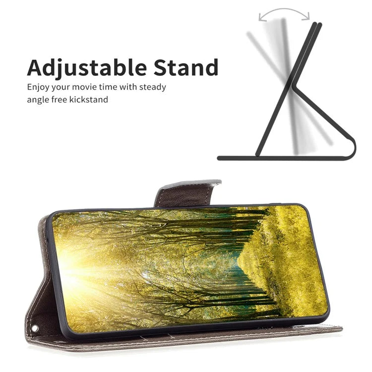 For Xiaomi Redmi Note 13 Pro 4G / Poco M6 Pro 4G Leather Case Butterfly Pattern Magnetic Folio Phone Cover