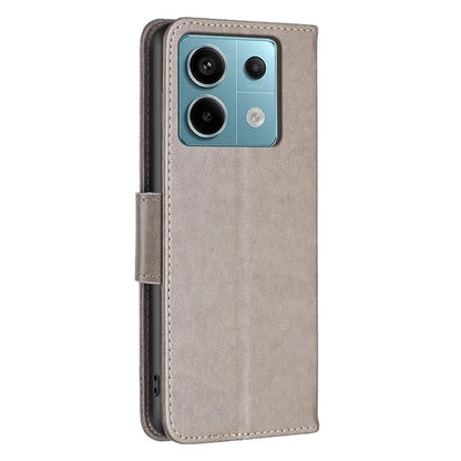 For Xiaomi Redmi Note 13 Pro 4G / Poco M6 Pro 4G Leather Case Butterfly Pattern Magnetic Folio Phone Cover