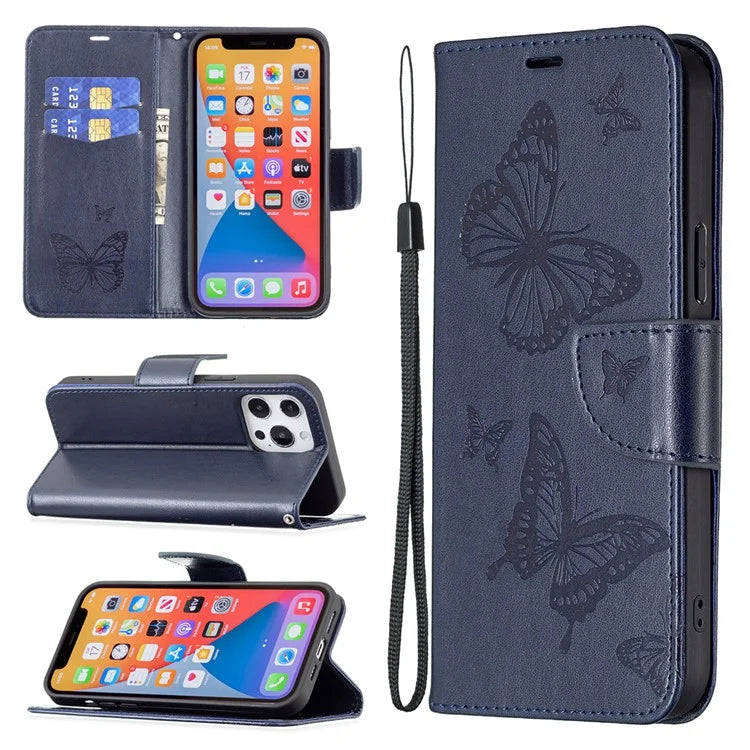 For Xiaomi Redmi Note 13 Pro 4G / Poco M6 Pro 4G Leather Case Butterfly Pattern Magnetic Folio Phone Cover