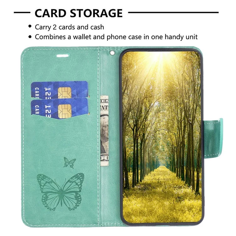 For Xiaomi Redmi Note 13 Pro 4G / Poco M6 Pro 4G Leather Case Butterfly Pattern Magnetic Folio Phone Cover