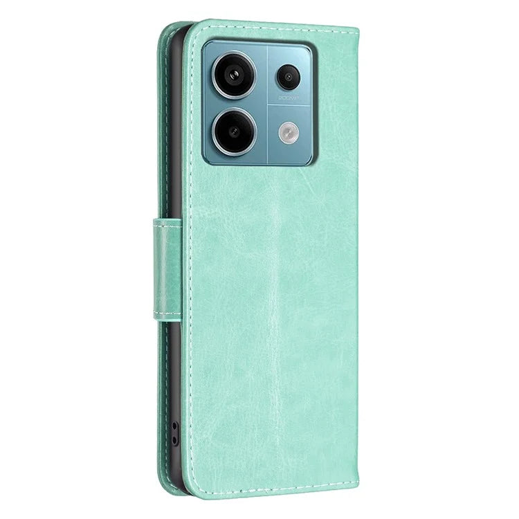 For Xiaomi Redmi Note 13 Pro 4G / Poco M6 Pro 4G Leather Case Butterfly Pattern Magnetic Folio Phone Cover