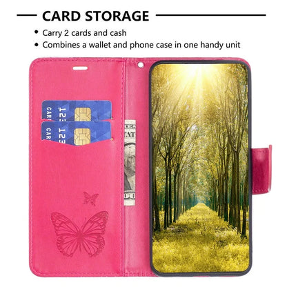 For Xiaomi Redmi Note 13 Pro 4G / Poco M6 Pro 4G Leather Case Butterfly Pattern Magnetic Folio Phone Cover