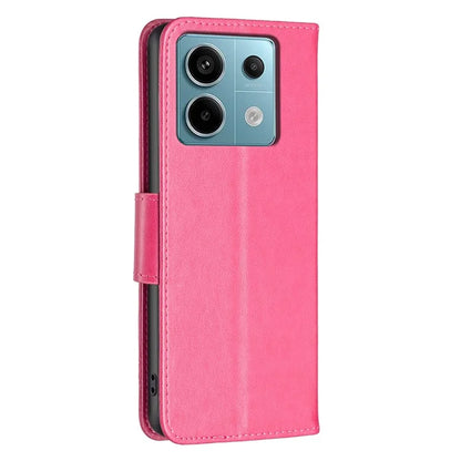 For Xiaomi Redmi Note 13 Pro 4G / Poco M6 Pro 4G Leather Case Butterfly Pattern Magnetic Folio Phone Cover