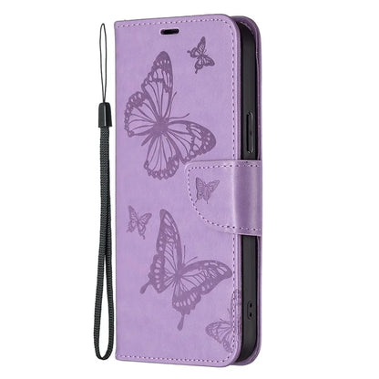 For Xiaomi Redmi Note 13 Pro 4G / Poco M6 Pro 4G Leather Case Butterfly Pattern Magnetic Folio Phone Cover