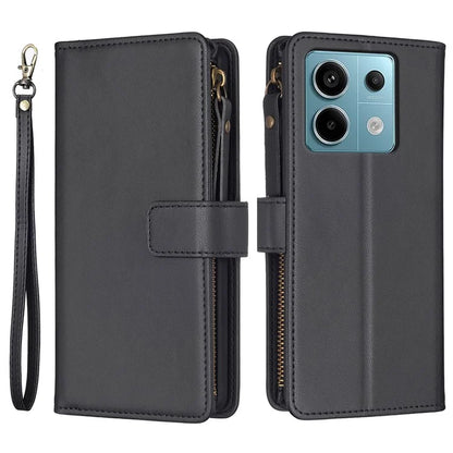 BF Style-19 for Xiaomi Redmi Note 13 Pro 4G / Poco M6 Pro 4G Zipper Leather Case Flip Wallet Phone Cover