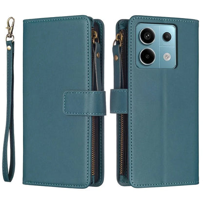 BF Style-19 for Xiaomi Redmi Note 13 Pro 4G / Poco M6 Pro 4G Zipper Leather Case Flip Wallet Phone Cover