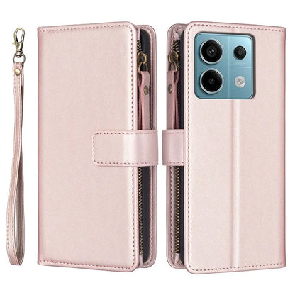 BF Style-19 for Xiaomi Redmi Note 13 Pro 4G / Poco M6 Pro 4G Zipper Leather Case Flip Wallet Phone Cover