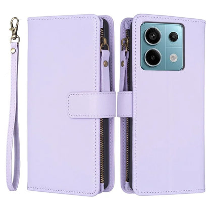 BF Style-19 for Xiaomi Redmi Note 13 Pro 4G / Poco M6 Pro 4G Zipper Leather Case Flip Wallet Phone Cover