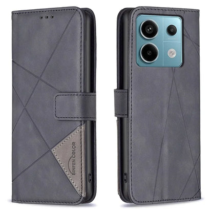 BINFEN COLOR BF05 For Xiaomi Redmi Note 13 Pro 4G / Poco M6 Pro 4G Phone Case PU Leather Protective Cover Wallet