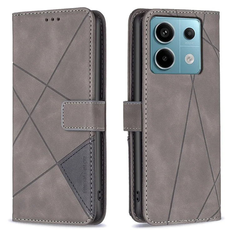 BINFEN COLOR BF05 For Xiaomi Redmi Note 13 Pro 4G / Poco M6 Pro 4G Phone Case PU Leather Protective Cover Wallet