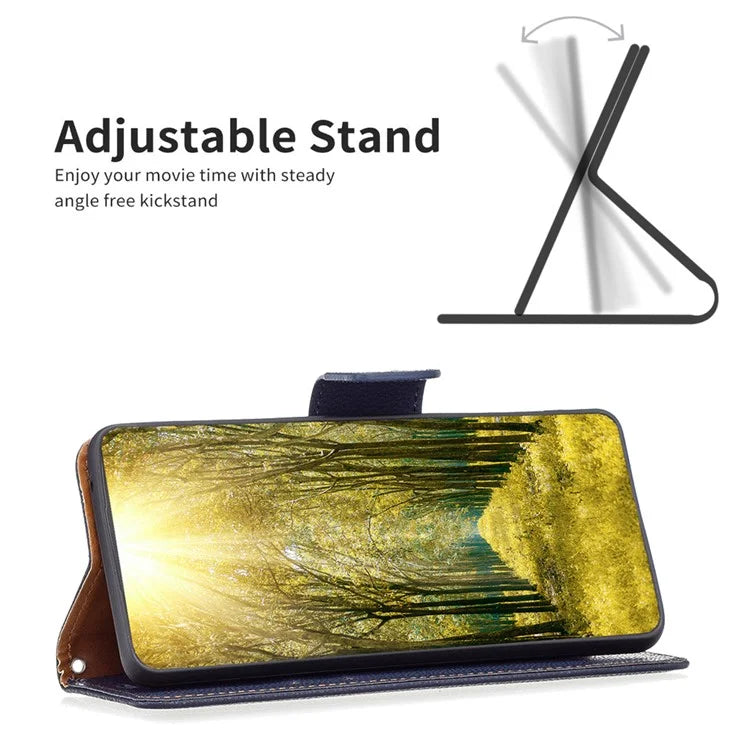For Xiaomi Redmi Note 13 Pro 4G / Poco M6 Pro 4G Wallet Phone Case Litchi Texture Solid Color Cover