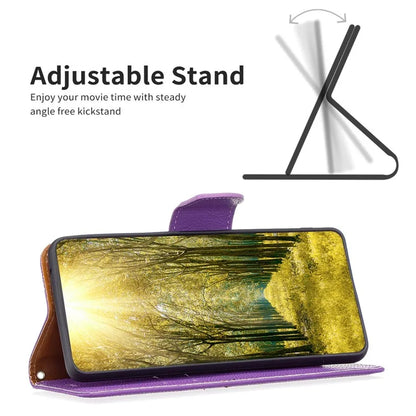 For Xiaomi Redmi Note 13 Pro 4G / Poco M6 Pro 4G Wallet Phone Case Litchi Texture Solid Color Cover