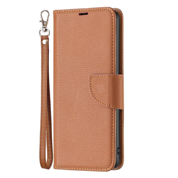 For Xiaomi Redmi Note 13 Pro 4G / Poco M6 Pro 4G Wallet Phone Case Litchi Texture Solid Color Cover