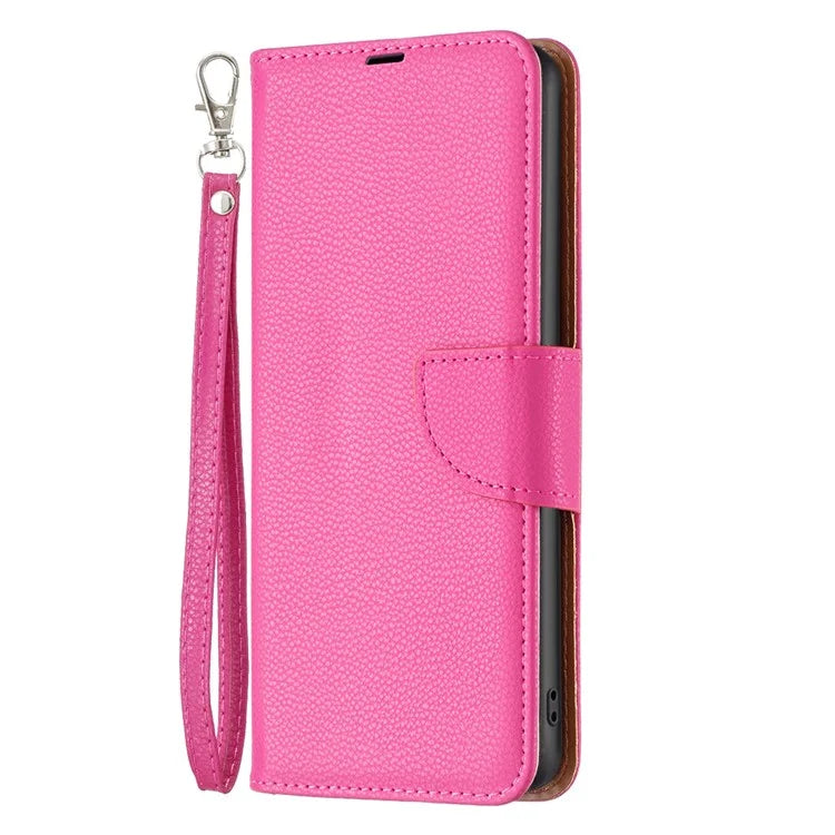 For Xiaomi Redmi Note 13 Pro 4G / Poco M6 Pro 4G Wallet Phone Case Litchi Texture Solid Color Cover