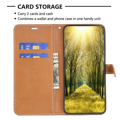 For Xiaomi Redmi Note 13 Pro 4G / Poco M6 Pro 4G Leather Wallet Case Jeans Cloth Texture Protective Cover