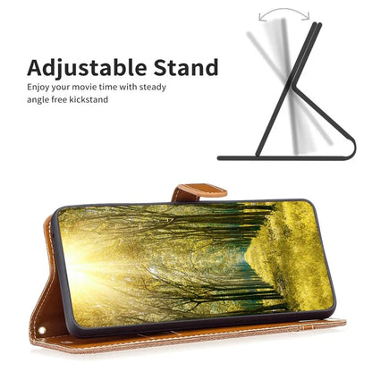 For Xiaomi Redmi Note 13 Pro 4G / Poco M6 Pro 4G Leather Wallet Case Jeans Cloth Texture Protective Cover