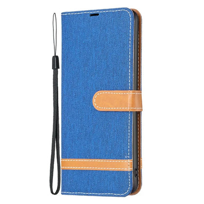 For Xiaomi Redmi Note 13 Pro 4G / Poco M6 Pro 4G Leather Wallet Case Jeans Cloth Texture Protective Cover