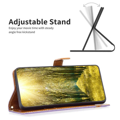 For Xiaomi Redmi Note 13 Pro 4G / Poco M6 Pro 4G Leather Wallet Case Jeans Cloth Texture Protective Cover