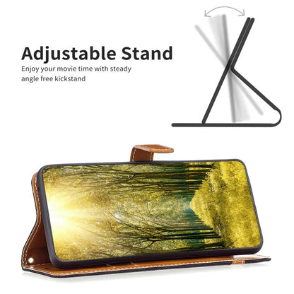 For Xiaomi Redmi Note 13 Pro 4G / Poco M6 Pro 4G Leather Wallet Case Jeans Cloth Texture Protective Cover